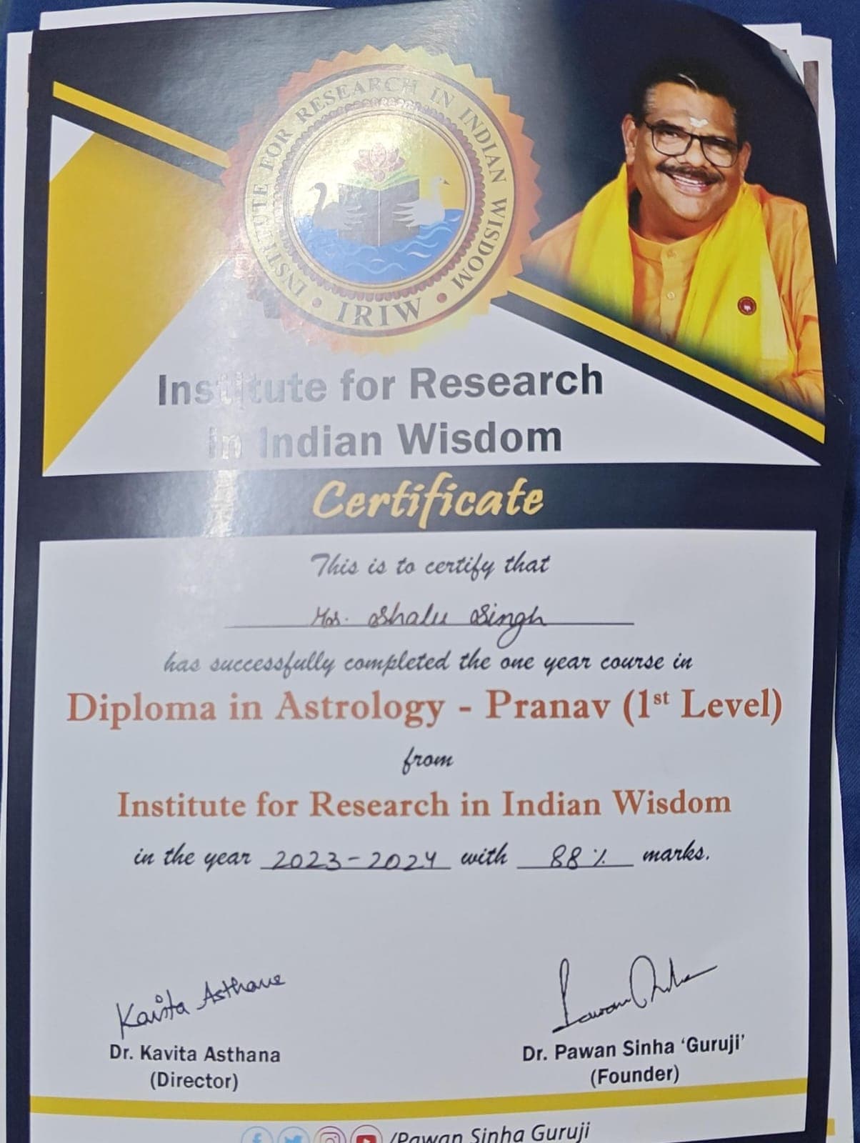 Diploma in Astrology (Pranav - 1st Level)